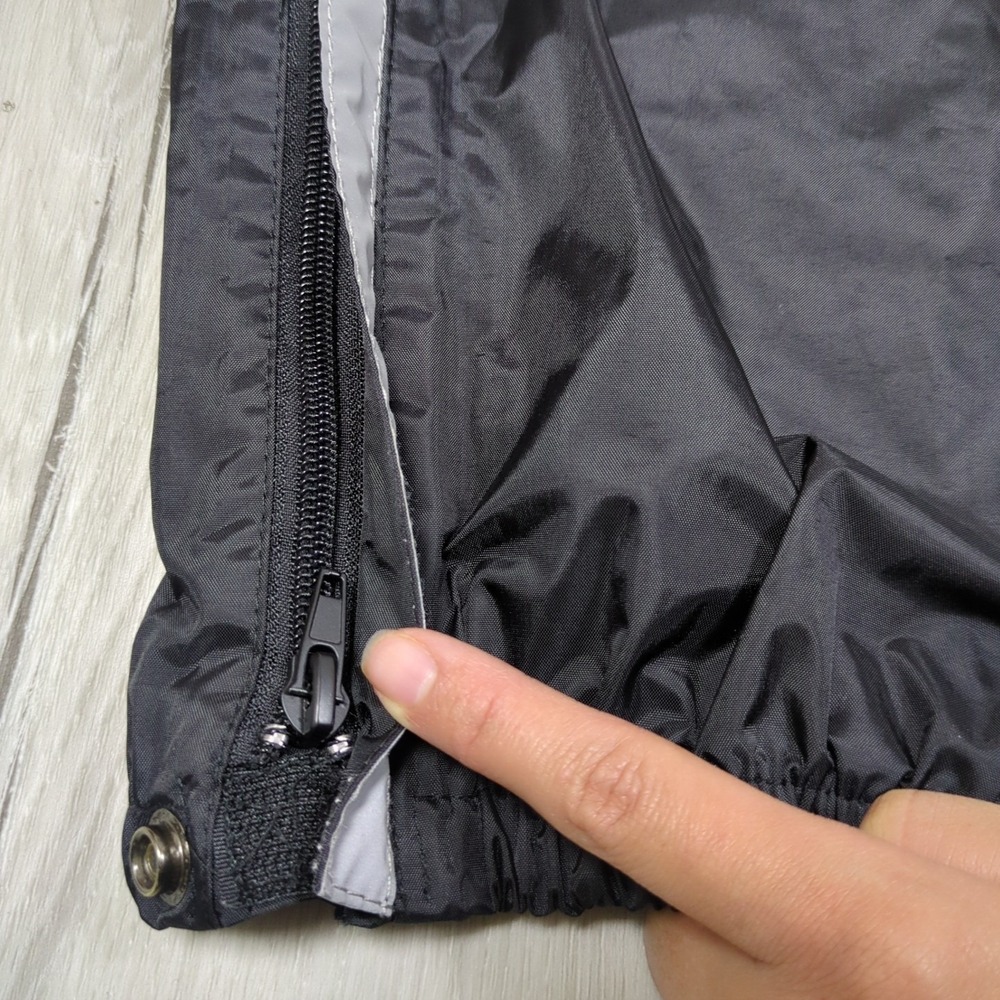 Motocentric Riding Pants Mens Extra Large 36 Black Windbreaker Mesh Ankle Zip - Picture 8 of 11
